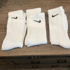 Nike white crew socks - 3 pair